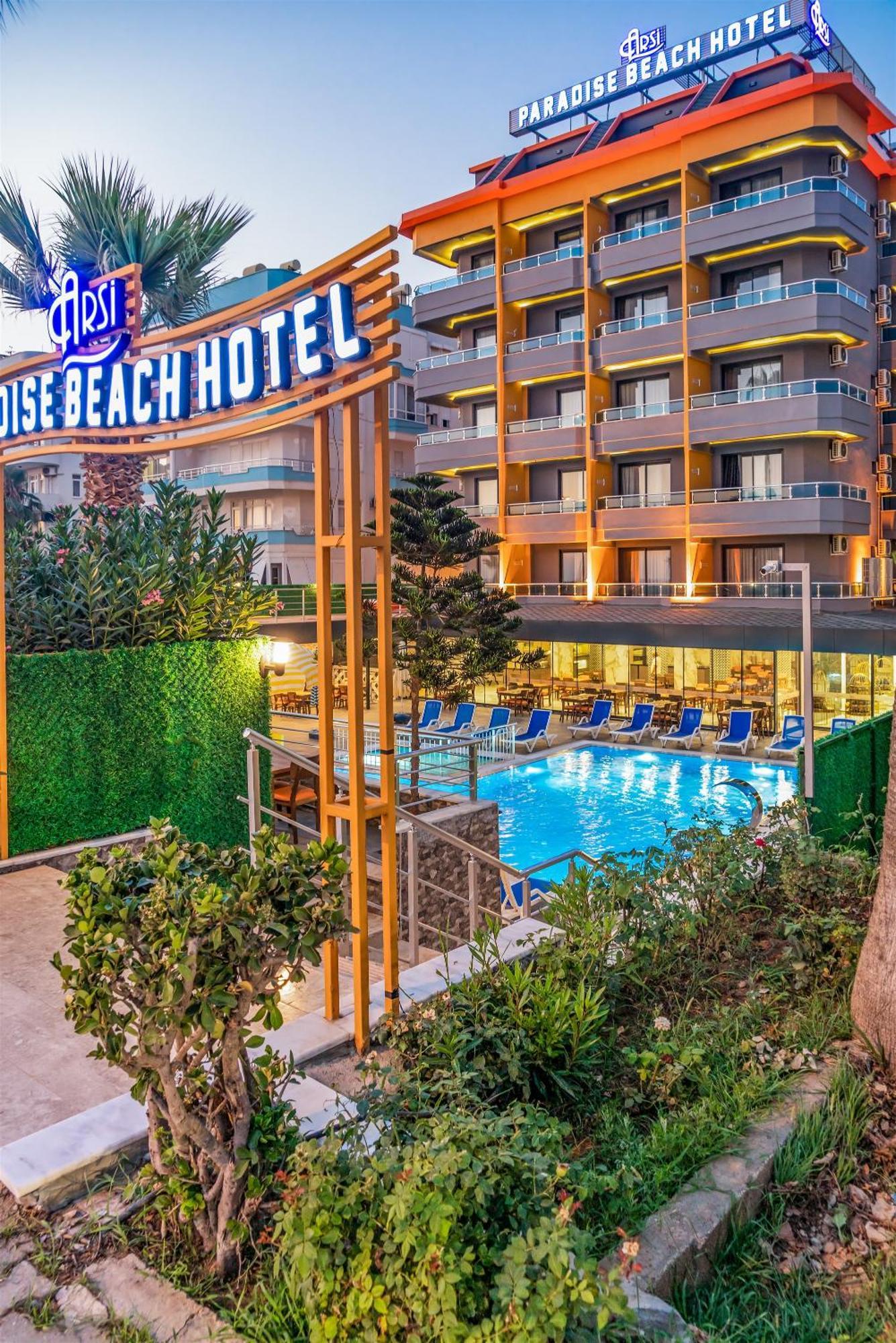 Arsi Paradise Beach Hotel Алания Экстерьер фото
